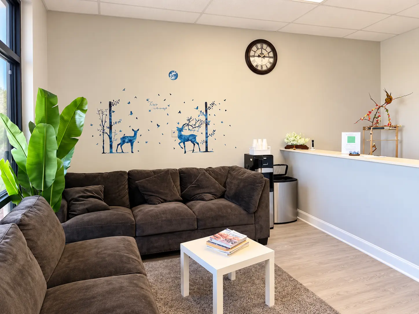 Sun Massage waiting area